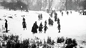 Snowball Prints: Skating on Hampstead Heath, London