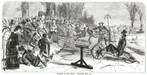 Rescuing Prints: Skating in the Parks - Another Man in! 1857