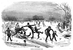 Images Dated 16th October 2019: SKATING, REGENTS CANAL 1854