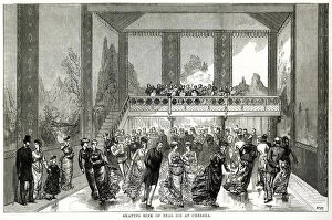 Skaters Collection: Skating rink, the Glaciarium at Chelsea 1876