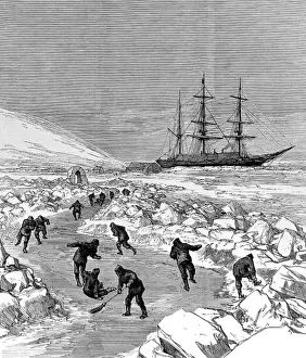 Coasts Prints: The Skating Rink at the Winter Quarters of HMS Discovery