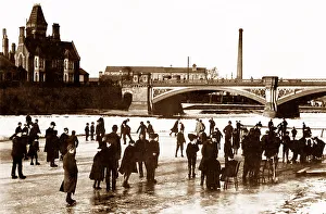Skating on the River Trent at Trent Bridge, Nottingham