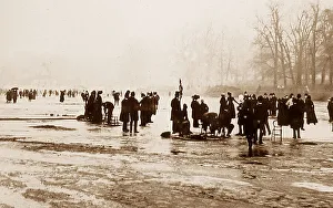 Serpentine Prints: Skating on the Serpentine, Hyde Park, London
