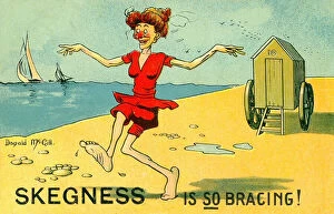 Hassall Collection: Skegness is SO bracing - McGill parody of Hassall poster