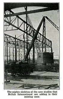 Ironwork Prints: Skeleton of British International new studios at Elstree