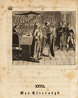 Drugs Prints: The skeleton of Death, Freund Hans