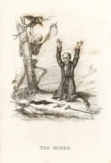 Noose Prints: The skeleton of Death and the miser