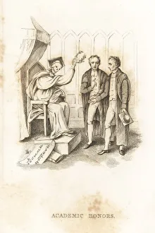 Andrews Prints: The skeleton of Death with university students