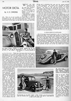 Images Dated 28th August 2018: The Sketch, 1938 Motor Dicta