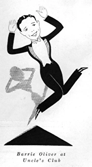Images Dated 22nd January 2016: Sketch of the actor Barrie Oliver perfoming in cabaret at Un
