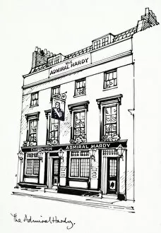Hardy Gallery: Sketch of Admiral Hardy PH, Greenwich, London