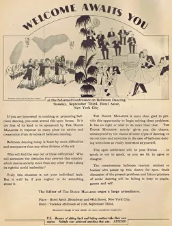 Astor Prints: A sketch of ballroom dancing as part of an advert