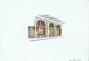 Friars Prints: Sketch of Cheshire Cheese PH, Crutched Friars, London