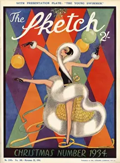 Harlequin Prints: The Sketch Christmas Number 1934 front cover