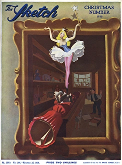 Images Dated 3rd March 2016: The Sketch Christmas Number front cover, 1938