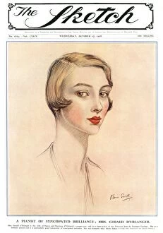 Pianist Gallery: Sketch cover - Mrs Gerald D erlanger (Edythe Baker)