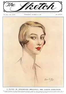 Pianist Prints: Sketch cover - Mrs Gerald D erlanger (Edythe Baker)