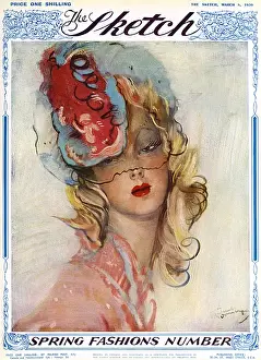 Sketch front cover, Spring Fashion Number 1939