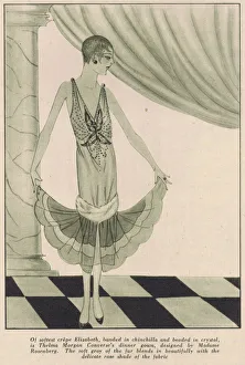 Sophie Prints: A sketch of a dinner or evening gown from