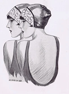 Images Dated 17th September 2016: A sketch of the Dolly Sisters (1927)