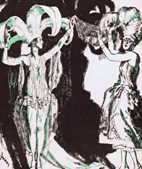 Images Dated 9th February 2011: Sketch of the Dolly Sisters in League of Notions