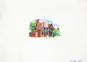 Putney Prints: Sketch of Duke Of Cambridge PH, Putney, London