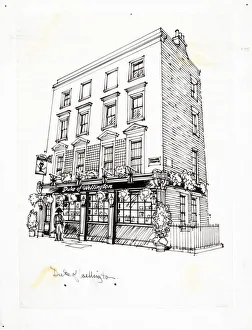 Sketch of Duke Of Wellington PH, Marylebone, London
