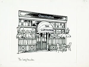 Sketch of Duncannon Restaurant, Charing Cross, London