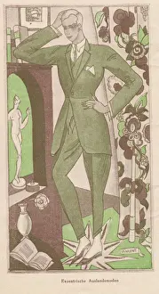 Sketch of an eccentric foreign mode for men, 1924