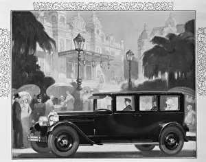 Sketch of the entrance to the Casino at Monte Carlo, 1926