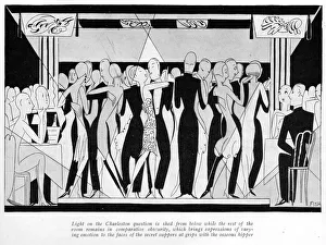Images Dated 4th March 2016: Sketch by Fish of Charleston dancing at the Florida Club