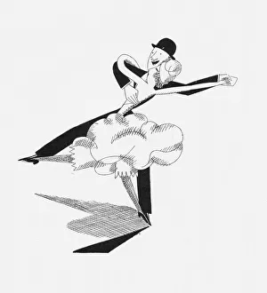 Harriet Gallery: Sketch by Fish of Fred Dixon in his Danse Moderne