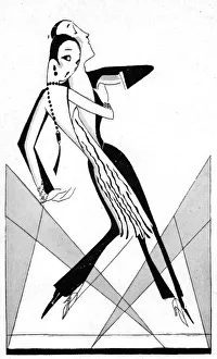 Images Dated 4th March 2016: Sketch by Fish of tango dancing, at the Florida Club, London