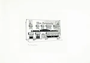Sketch of Fountain PH, Mile End (New), London