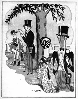 Sketch of Grand Prix day, Deauville, 1920s