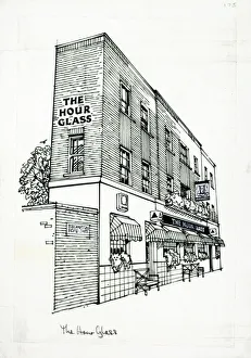 Sketch of Hour Glass PH, Kensington, London