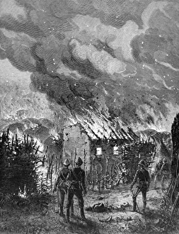 Zulus Prints: Sketch by ILN special artist, Melton Prior