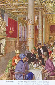 Sketch of the interior of the Hotel Royal Danieli, Venice