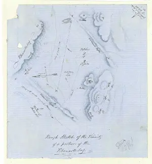 Accompanied Prints: Sketch map of the Rhenosterberg, South Africa (Stow, 1858)