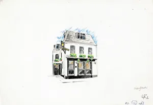 Mayflower Prints: Sketch of Mayflower PH, Rotherhithe, London