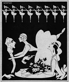 Sketch by Nerman, Un Baisir Ou Une Abdulla, 1925