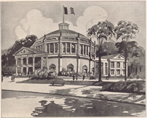 Images Dated 21st April 2016: A sketch of the Palais de Glace, in Paris, 1921