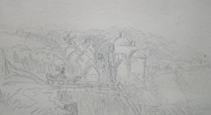 Sketch of Pegwell Bay, Kent