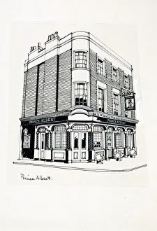Regents Prints: Sketch of Prince Albert PH, Regents Park, London