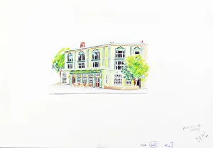 Hoare Prints: Sketch of Princess Of Wales PH, Blackheath, London