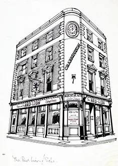 Sketch of Red Lion PH, Shaftesbury Avenue, London