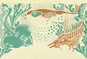 Depths Prints: A sketch representing The Depths of the Sea