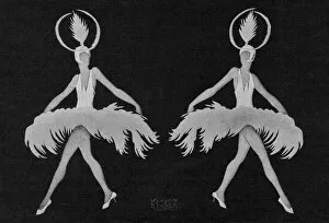 Representing Gallery: A sketch representing the Dolly Sisters, 1925