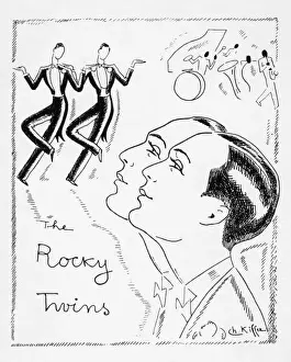 Jazz Age Club Prints: Sketch of the Rocky Twins