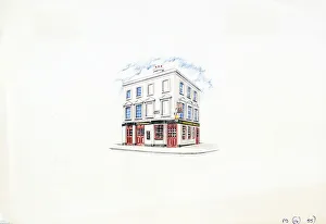 Pimlico Prints: Sketch of St Georges Tavern, Pimlico, London